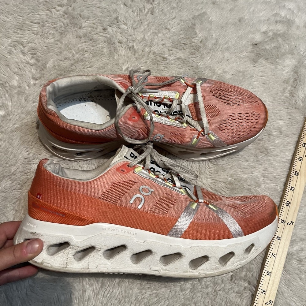 On Cloud Cloudeclipse Flame Ivory Mens 12 Orange Running Shoes 3MD30090914
